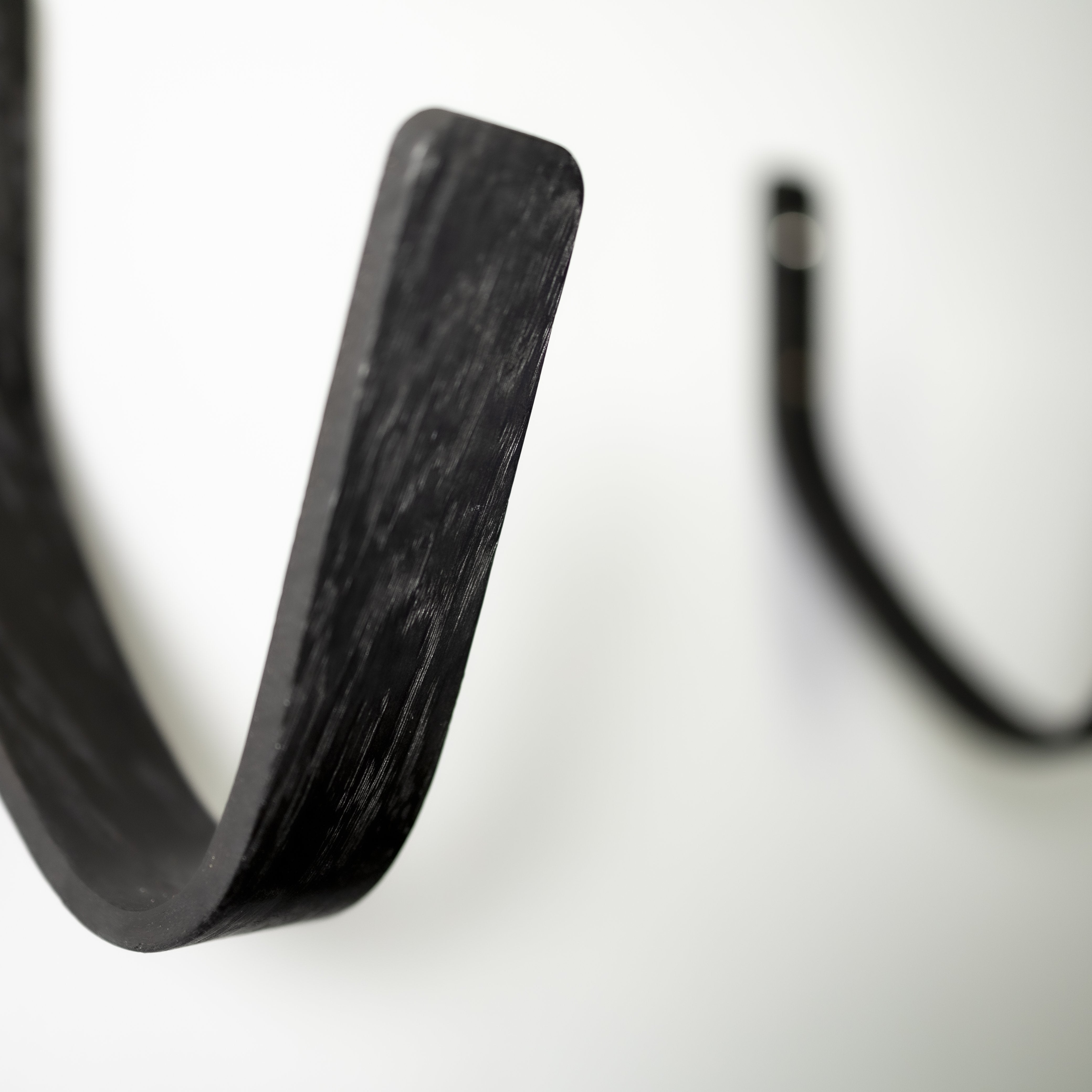 Black Oak Surfboard Wall Mount | Horizontal Rack for Shortboards | Handcrafted in England