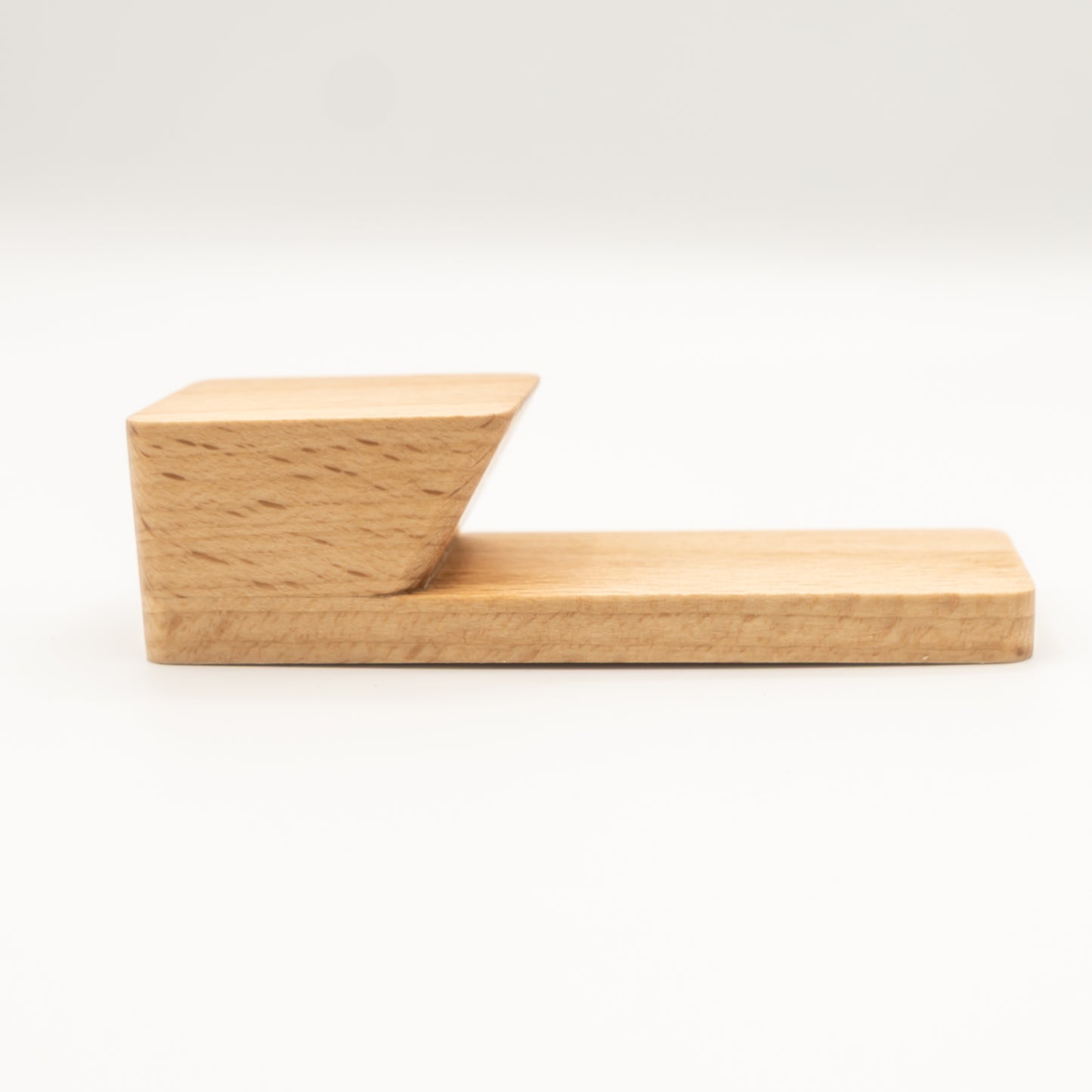 Beech wood self-adhesive hook in hallway for coats and keys