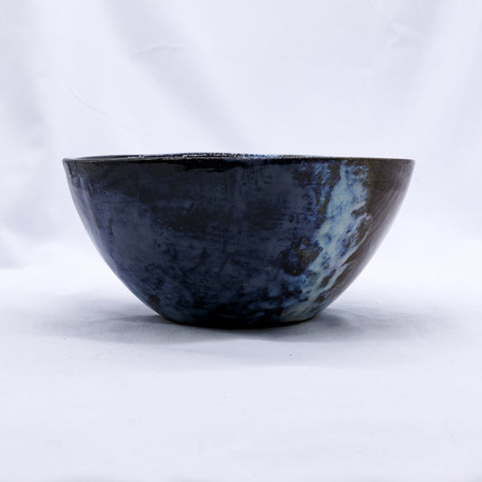 Large Smoked Grey Plum Sea Mist Handmade Ceramic Stoneware Dinner Bowl