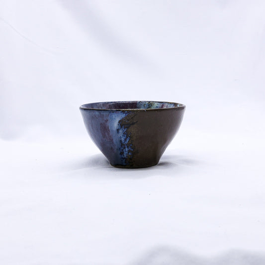 Small Smoked Grey Plum Sea Mist Handmade Ceramic Stoneware Dinner Bowl