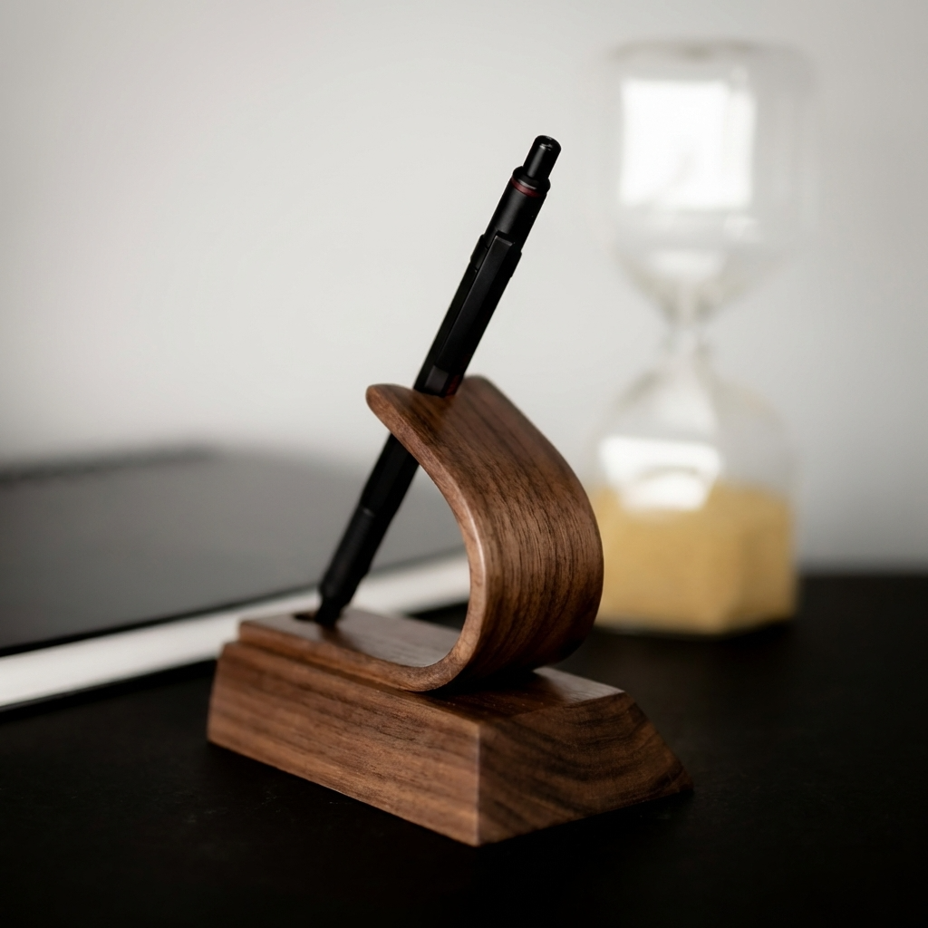 Luxury pen stand display in a law firms desk