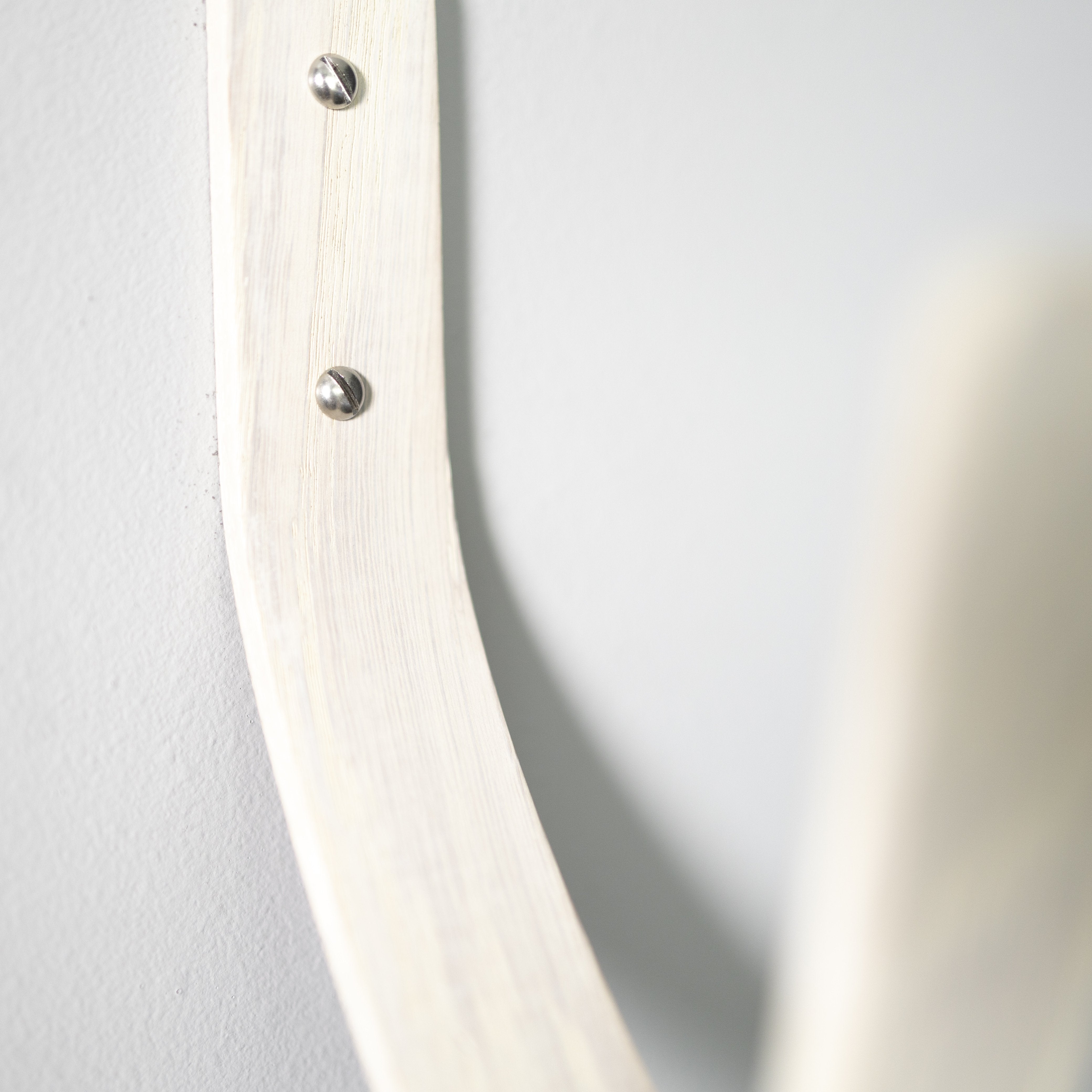 White Surfboard Wall Mount | Nordic Design Horizontal Rack | Handcrafted in UK