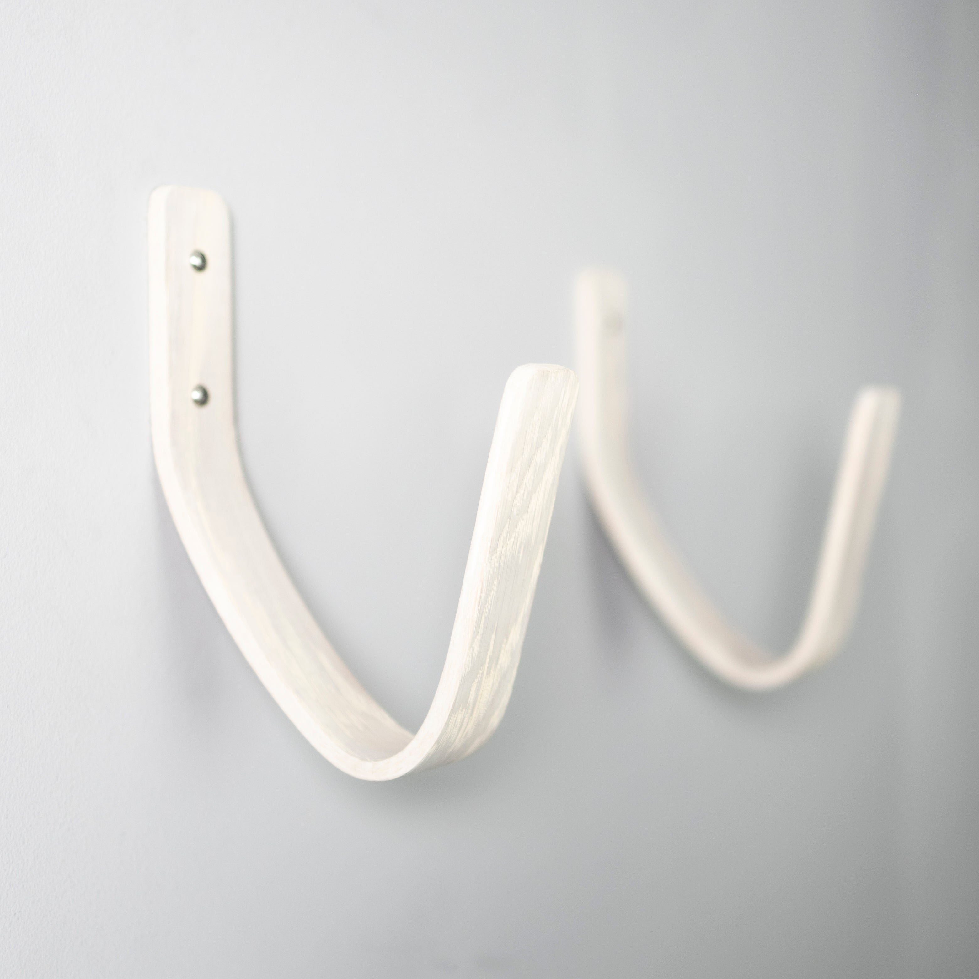 White Surfboard Wall Mount | Nordic Design Horizontal Rack | Handcrafted in UK