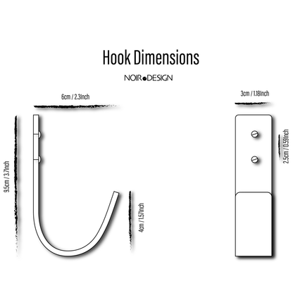 Walnut Hardwood Wall Hooks